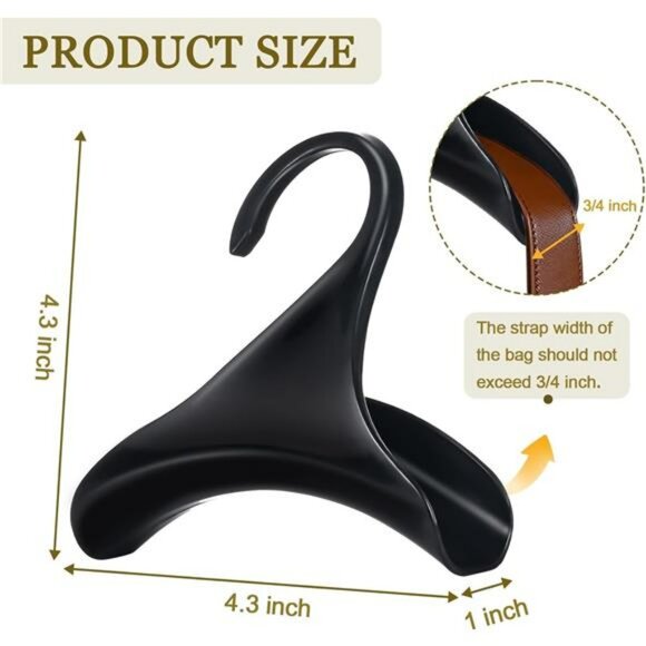 Closet purse hanger hooks bag organizer handbag holder storage hooks for totes - Picture 3 of 8